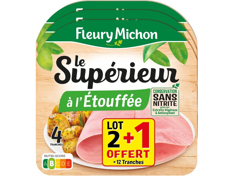 Jambon supérieur sans nitrite