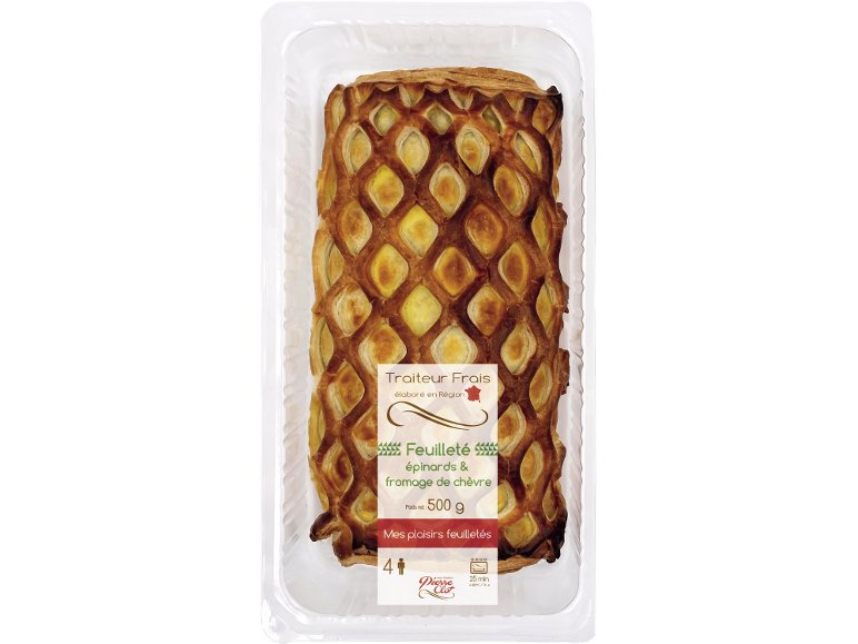 Feuilleté chèvre épinard