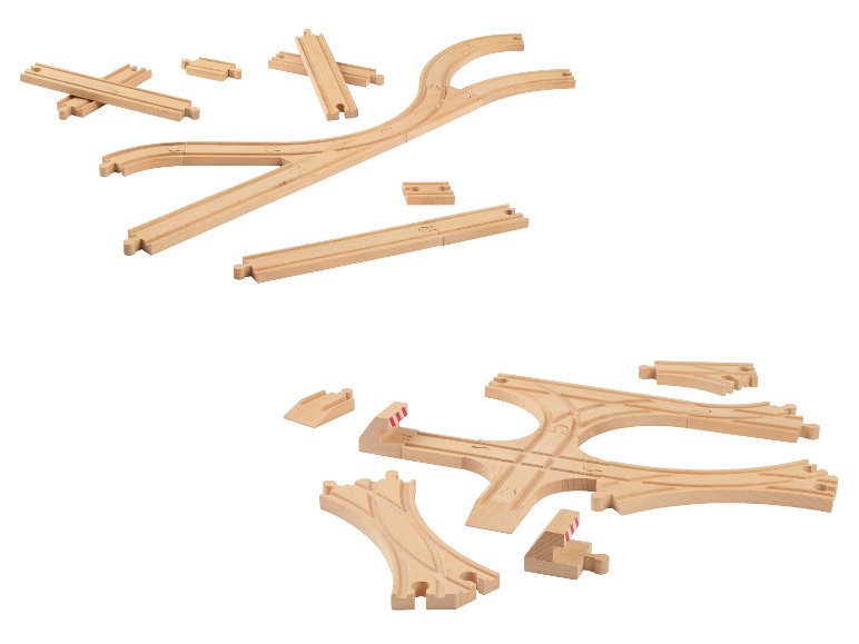 Kit de rails de train en bois