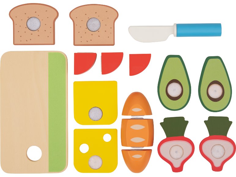 Set de jeu sandwich ou fruits ou viande et poisson ou légumes