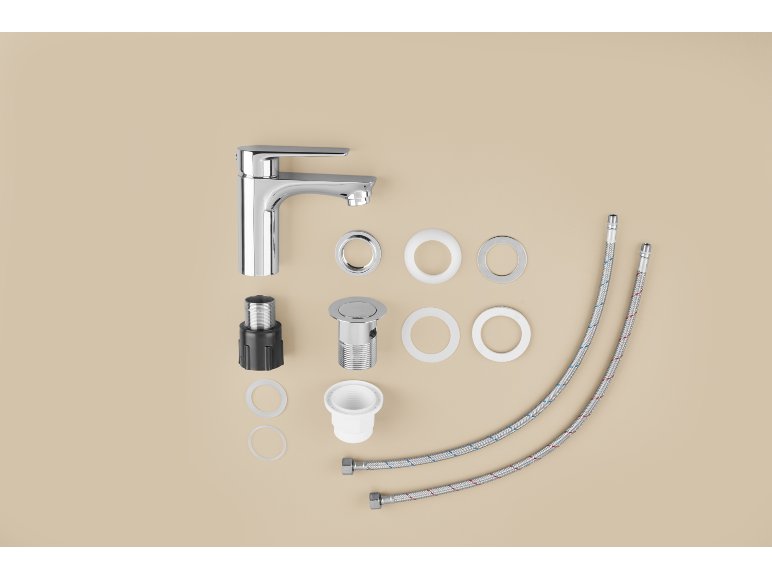 Mitigeur de lavabo monocommande, rond ou carré
