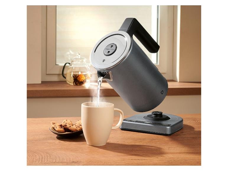 Bouilloire numérique en acier inoxydable, 1,7 L