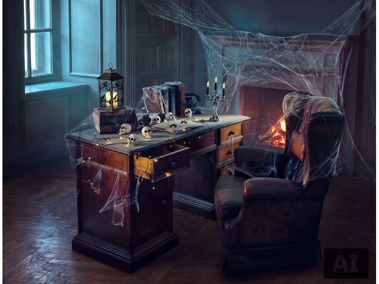 Guirlande lumineuse d'Halloween, avec fonction minuterie.
