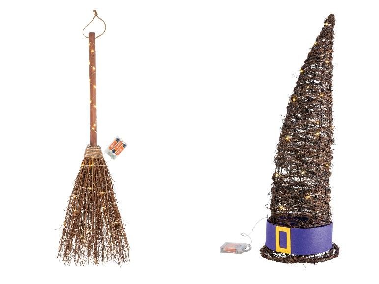 Balai de sorcière / Chapeau de sorcière LED Halloween