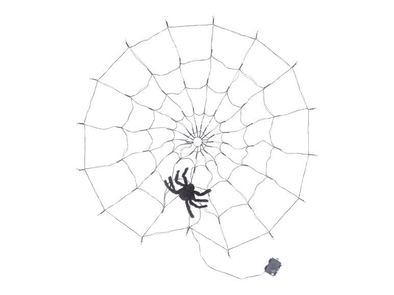 Décoration d'Halloween « Toile d'araignée LED », avec 80 LED.