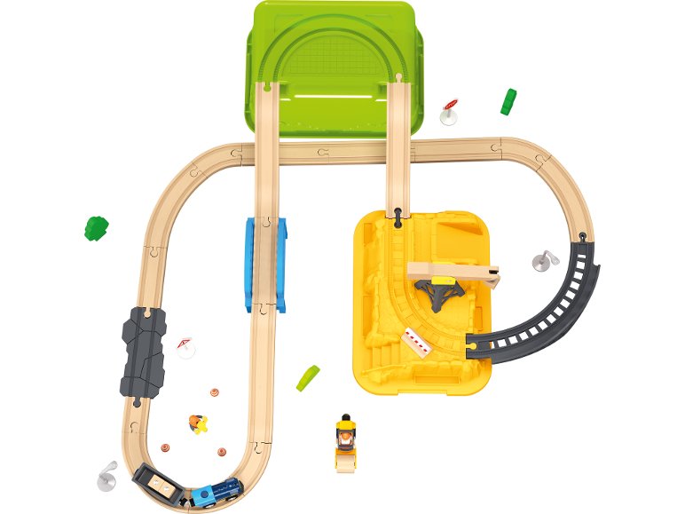 Set de train en bois, 42 pièces