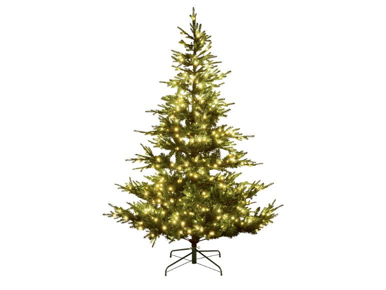 Sapin de Noël LED, artificiel, H 228 cm
