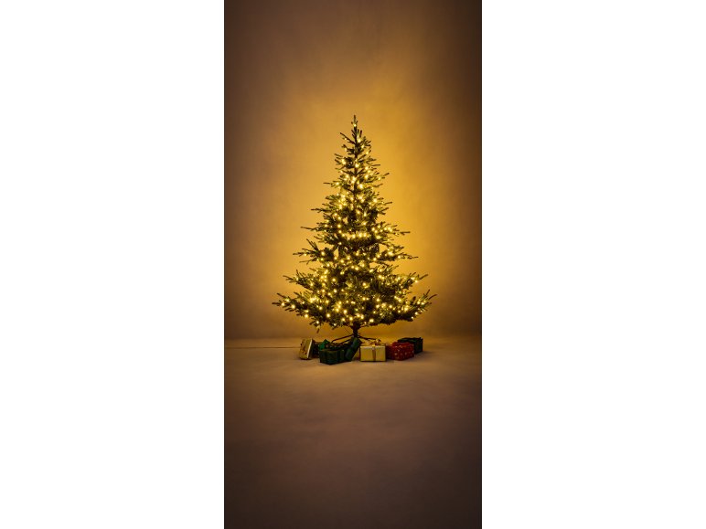 Sapin de Noël LED, artificiel, H 228 cm