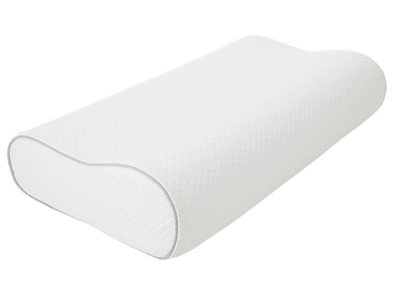 Oreiller ergonomique en mousse visco-élastique, 60 x 36 x 12/10 cm