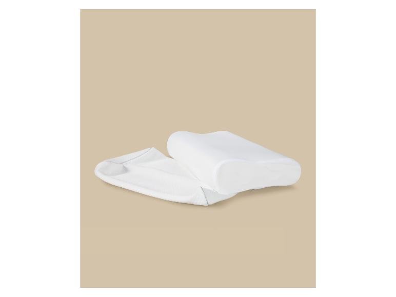 Oreiller ergonomique en mousse visco-élastique, 60 x 36 x 12/10 cm