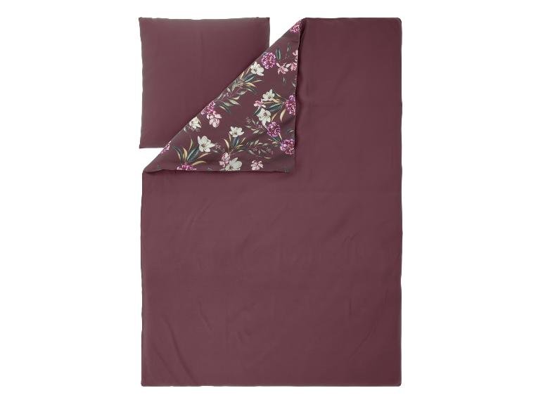 Housse de couette réversible en microfibre satin, 140 x 200 cm