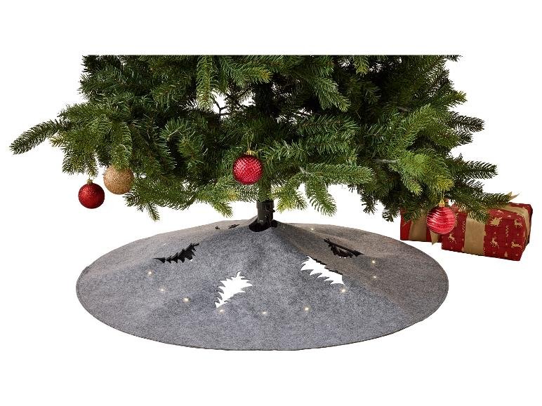 Couvre-pied de sapin de Noël LED, Ø 100 cm.