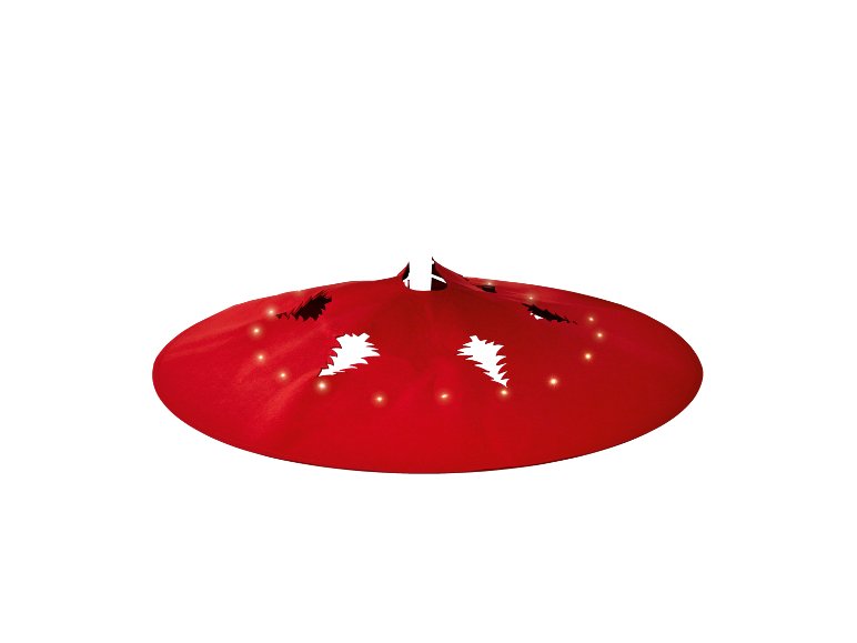 Couvre-pied de sapin de Noël LED, Ø 100 cm.