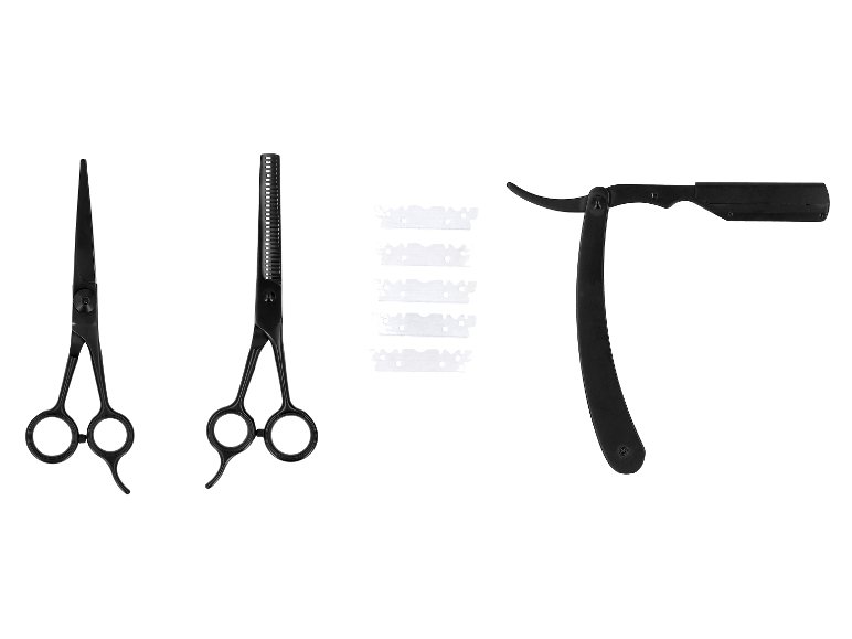 Ciseaux de coiffure ou ciseaux à effiler ou rasoir