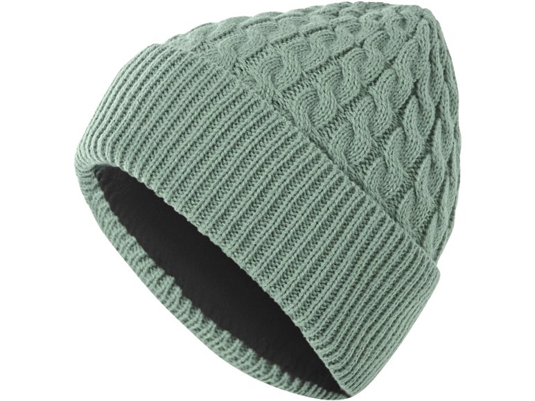 Bonnet en maille avec polaire femme