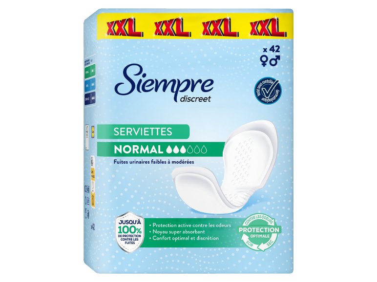 Serviettes hygiéniques normales