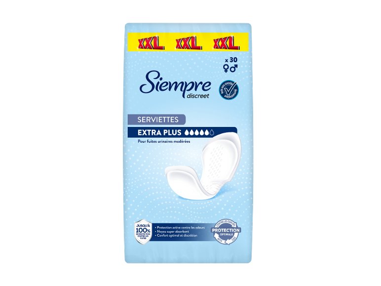 Serviettes hygiéniques extra plus