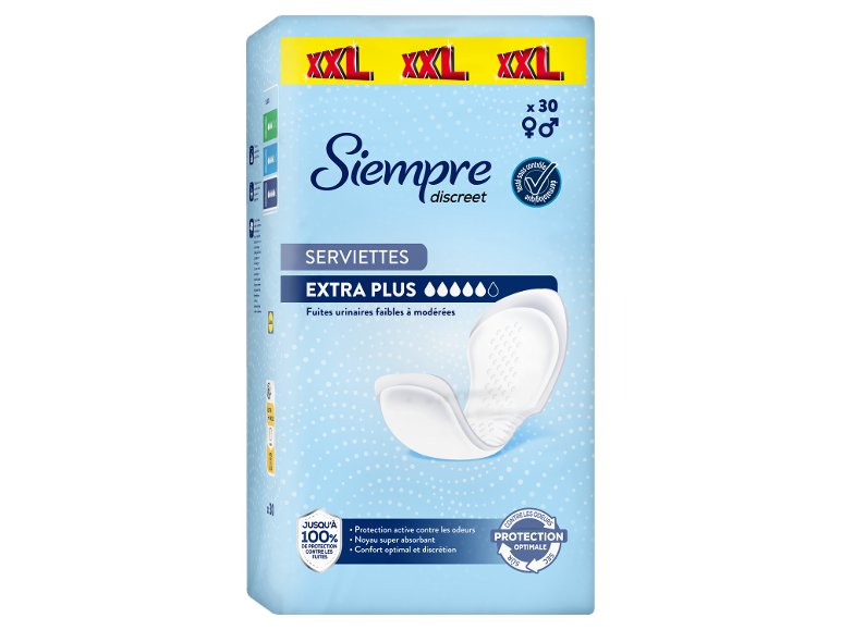 Serviettes hygiéniques extra plus