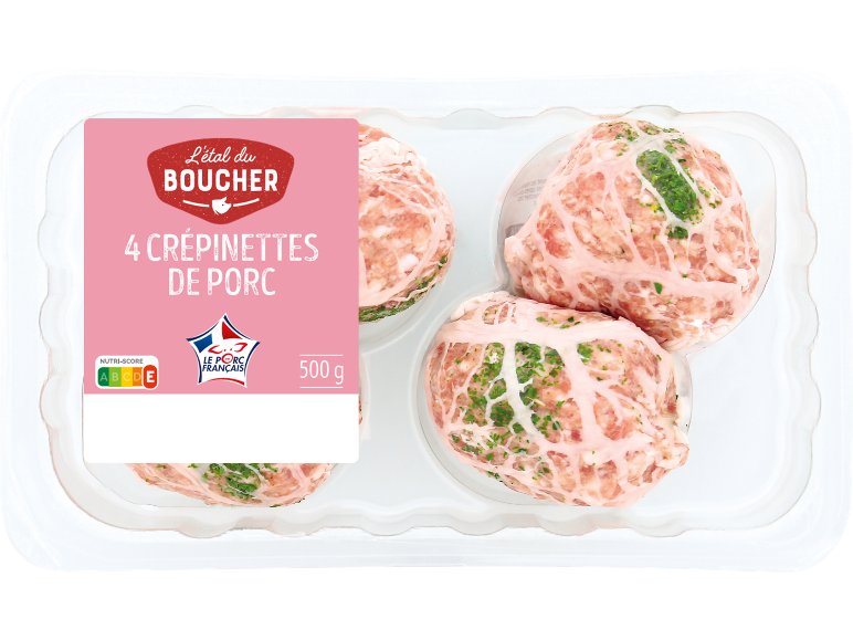 4 crépinettes de porc