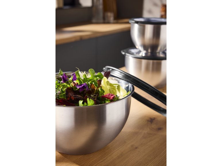Set de 2 ou 3 bols mélangeurs Premium en acier inoxydable