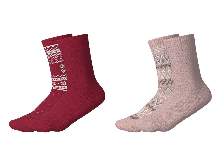 Chaussettes thermiques unisexes, 2 paires