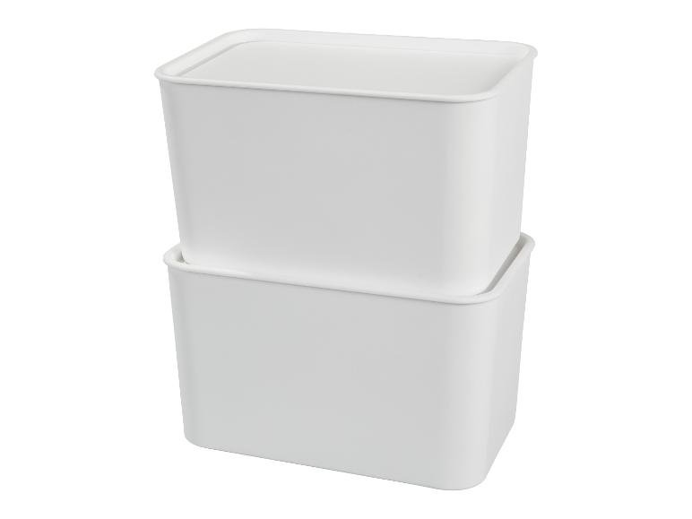 Boîtes de qualité supérieure avec couvercles, 2 x 5 l.
