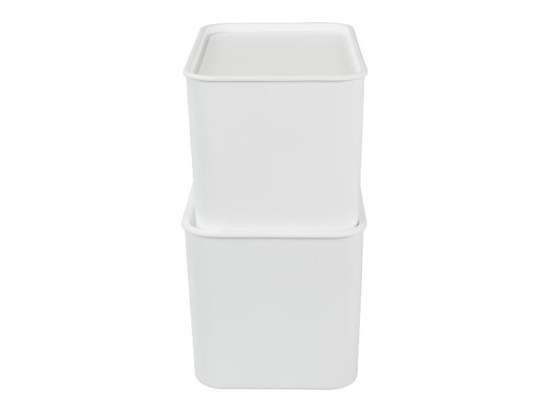 Boîtes de qualité supérieure avec couvercles, 2 x 5 l.