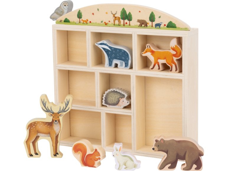 Coffret d’animaux en bois