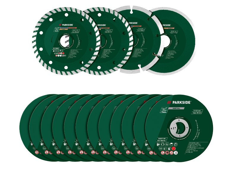 Disques à tronçonner diamantés ou Disques à tronçonner, Ø 125 mm