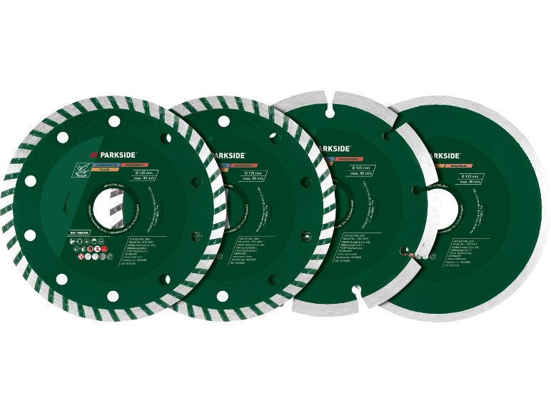 Disques à tronçonner diamantés ou Disques à tronçonner, Ø 125 mm