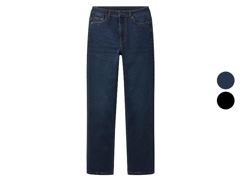 Jean thermique femme, Straight Fit, taille normale.