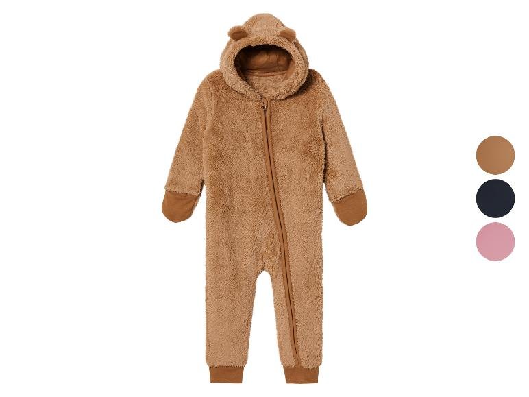 Combinaison bébé en polaire peluche