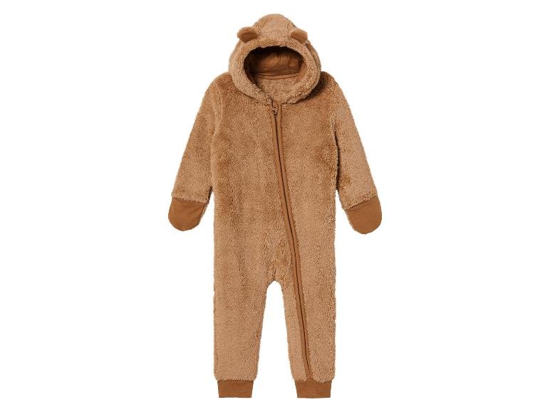 Combinaison bébé en polaire peluche
