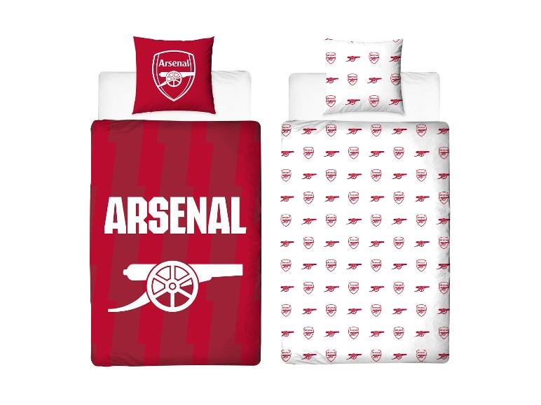 Parure de lit 2 pces, Real Madrid / Arsenal / Manchester United / FC Barcelona, 140 x 200 cm