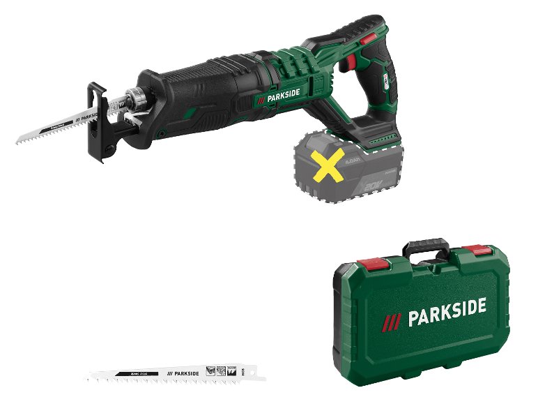 Scie sabre sans fil 20 V »PSSA 20-Li B2«, sans batterie ni chargeur.