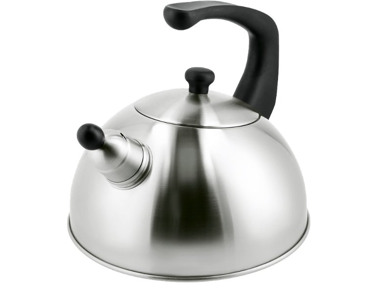 Bouilloire à sifflet Premium en acier inoxydable, 2 L