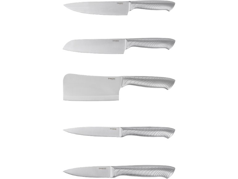 Set de couteaux en acier inoxydable, 5 pièces