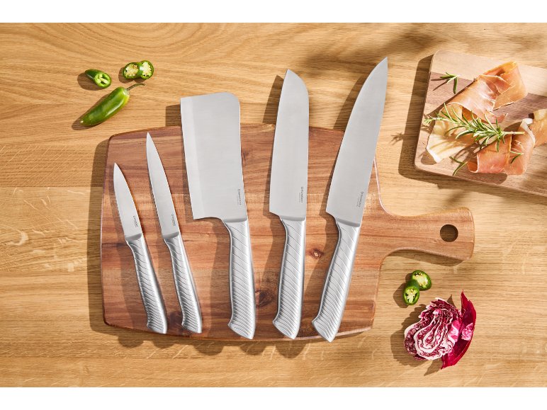 Set de couteaux en acier inoxydable, 5 pièces