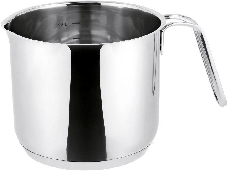 Pot à lait en acier inoxydable, 1,8 L