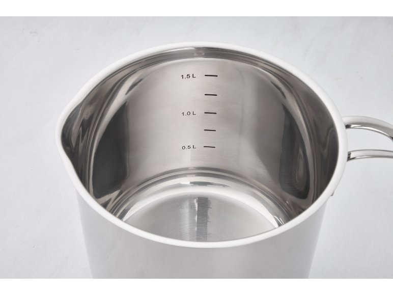 Pot à lait en acier inoxydable, 1,8 L