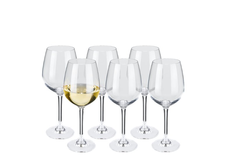 Lot de 6 verres à vin blanc