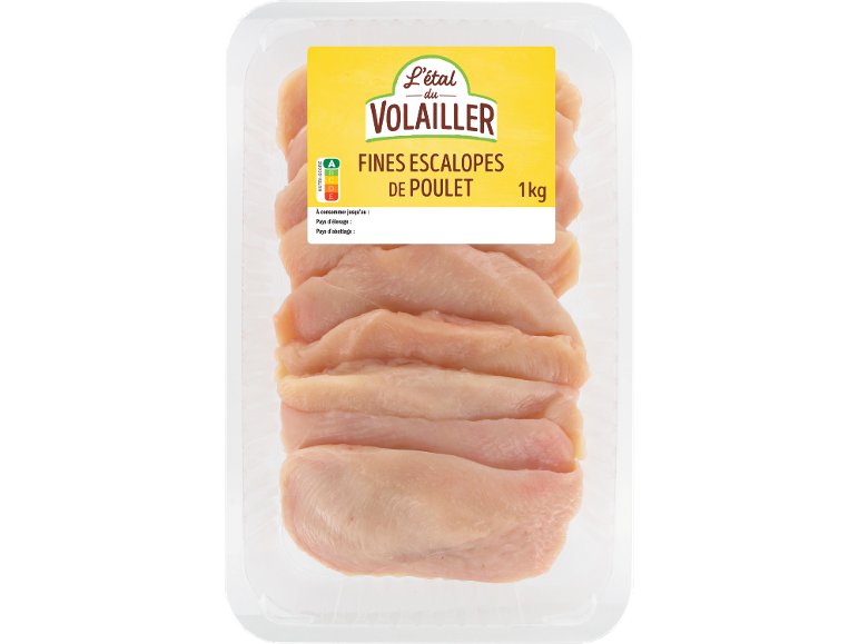 Fines escalopes de poulet