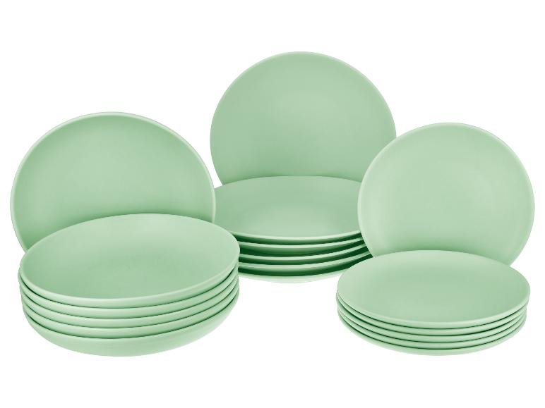 Service de table, 18 pièces, vert pastel