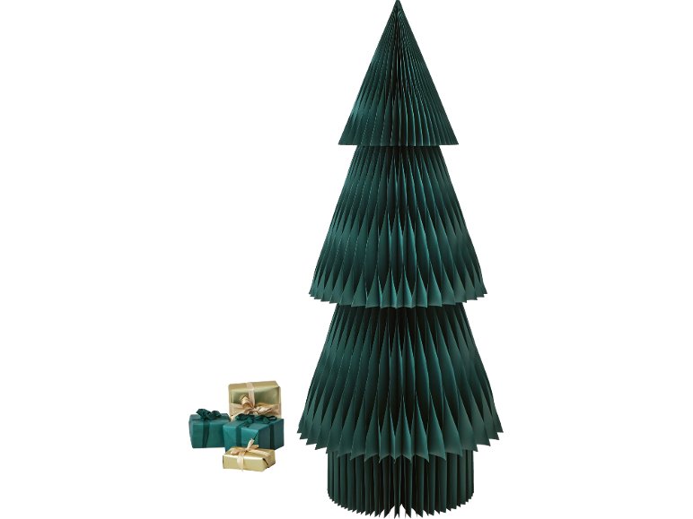 Sapin de Noël en papier alvéolé