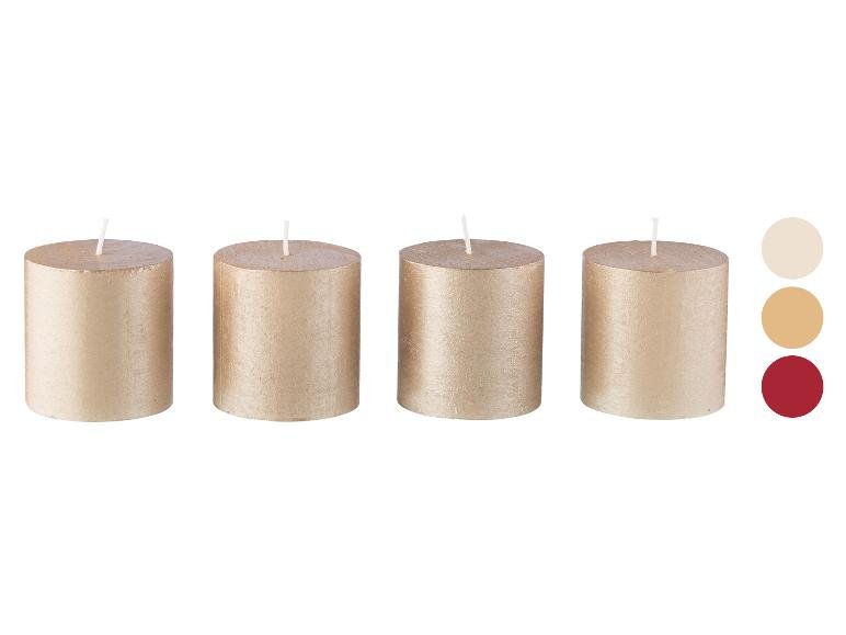 Bougies rustiques, 4 pièces