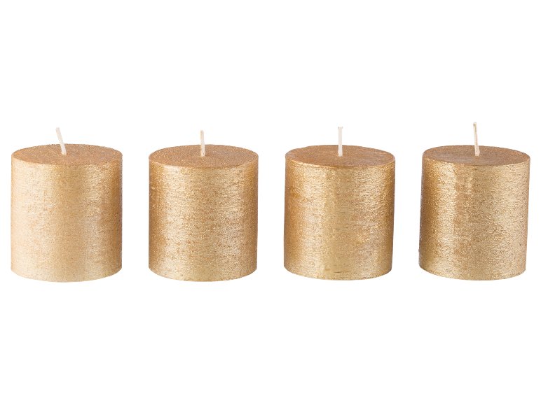 Bougies rustiques, 4 pièces