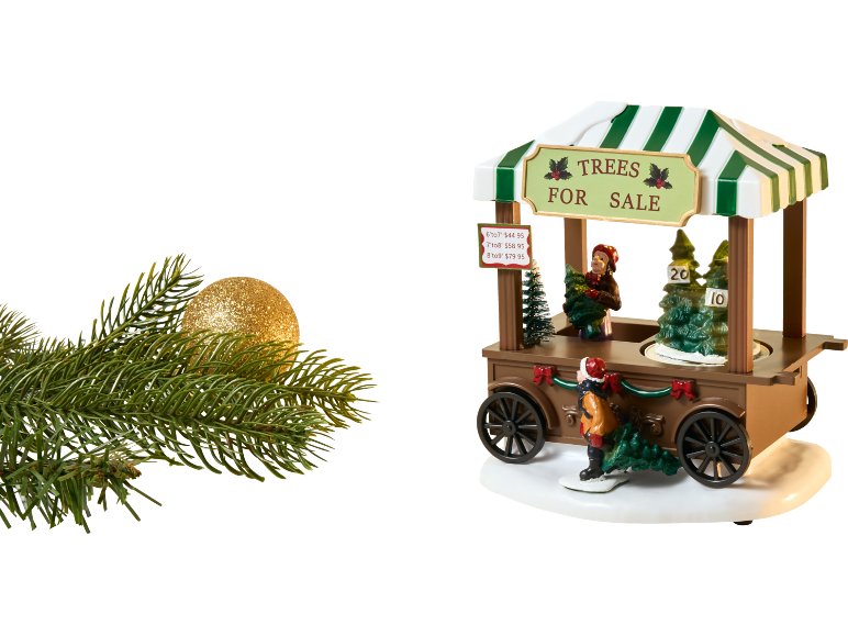 Figurine scène de Noël LED