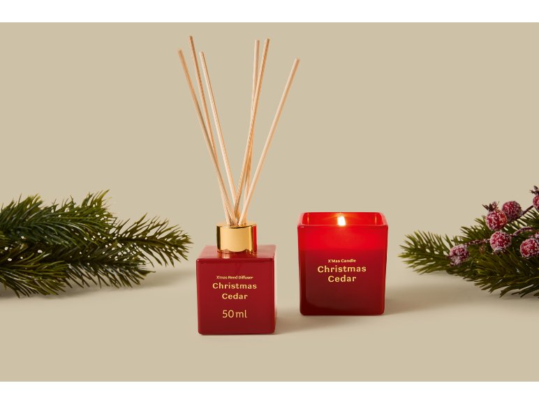Bougie parfumée et parfum d'ambiance, 50 ml