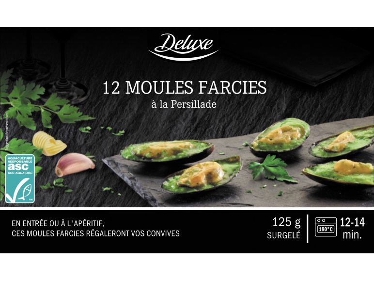 12 moules ASC farcies