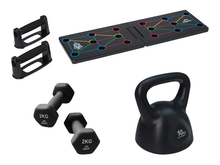 Planche de pompes ou Haltère ou Kettlebell